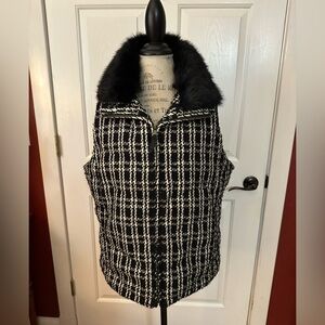 Talbots Black and White Petite Jacket